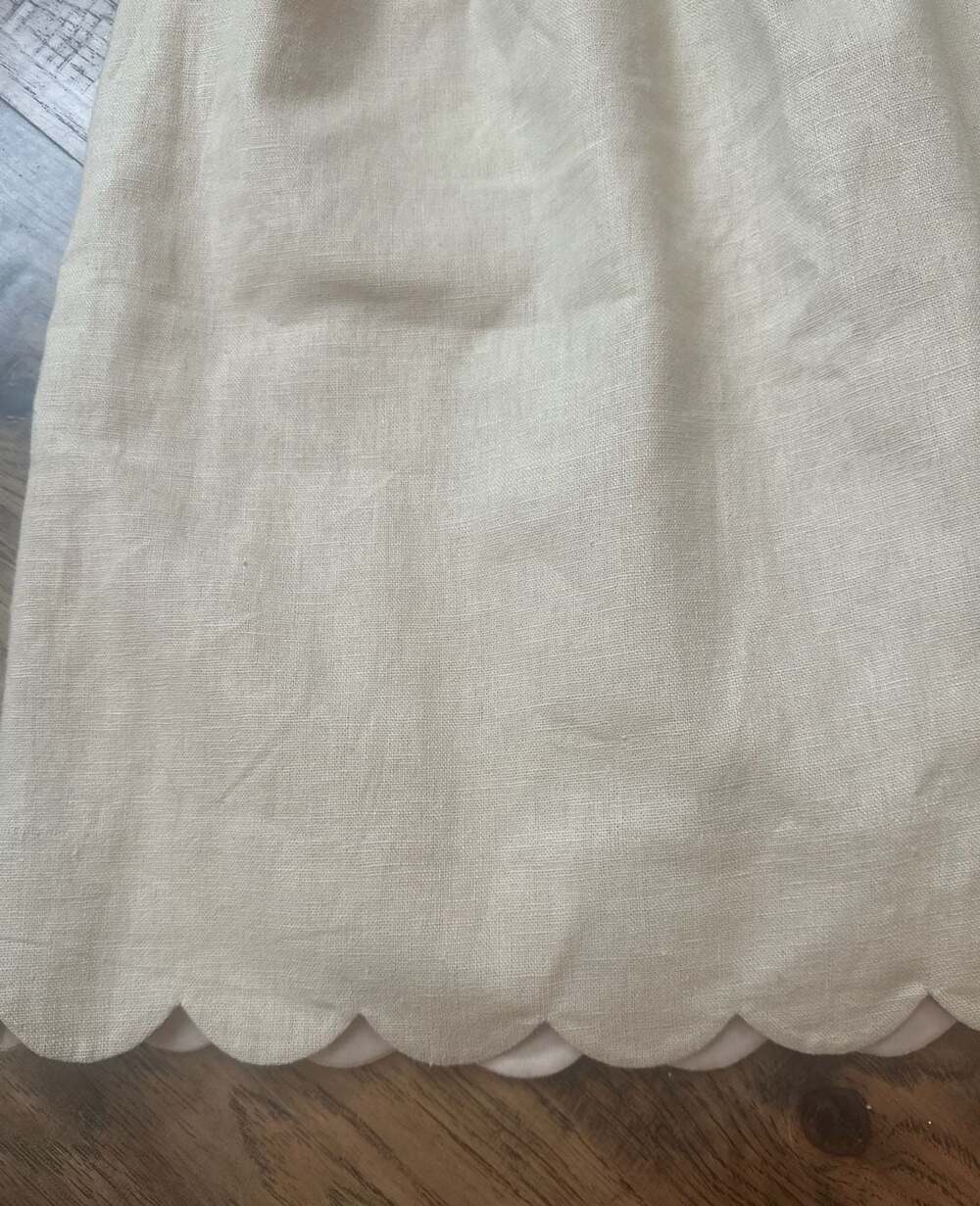 J.Crew Linen-Cotton Scalloped Hem Mini Skirt Size 2 - Picture 2 of 5